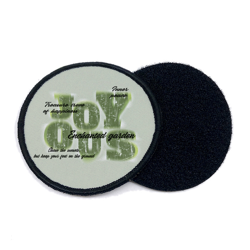 Parches redondos de cuero sintético por sublimación de 3' con adhesivo Parches redondos de cuero sintético por sublimación de 3' con adhesivo