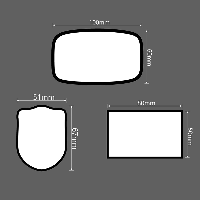 Parches redondos de cuero sintético por sublimación de 2 1/2' con adhesivo Parches redondos de cuero sintético por sublimación de 2 1/2' con adhesivo