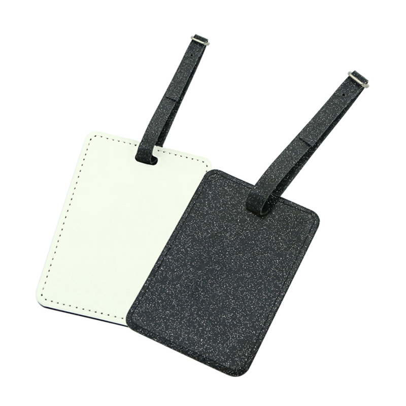 Etiqueta de equipaje de cuero con sublimación brillante, imprimible en un solo lado Etiqueta de equipaje de cuero con sublimación brillante, imprimible en un solo lado