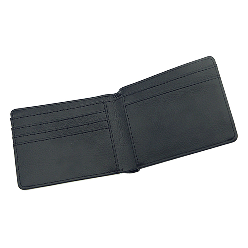Cartera plegable de cuero sintético por sublimación para hombre Cartera plegable de cuero sintético por sublimación para hombre
