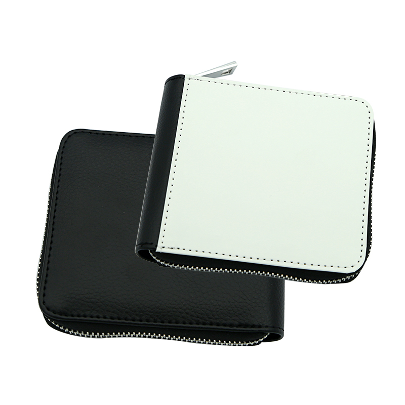 Carteras con cremallera de polipiel por sublimación - Pequeñas 