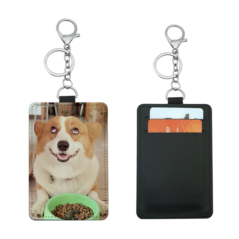 Tarjetero de autobús de polipiel por sublimación con 2 ranuras Tarjetero de autobús de polipiel por sublimación con 2 ranuras