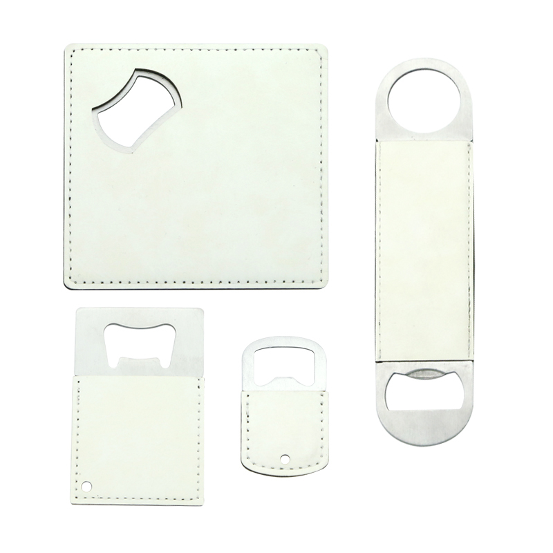 Abridor de botellas largo de acero inoxidable con polipiel por sublimación Abridor de botellas largo de acero inoxidable con polipiel por sublimación