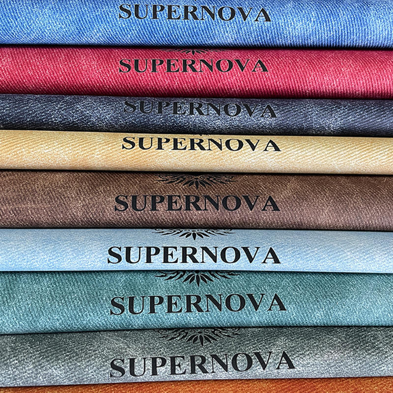 Láminas de cuero sintético láser denim con adhesivo/sin adhesivo